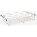 Hardware Resources Satin Nickel Closet Pullout Basket with Slides 14"Dx23"Wx6"H POB1-14236SN